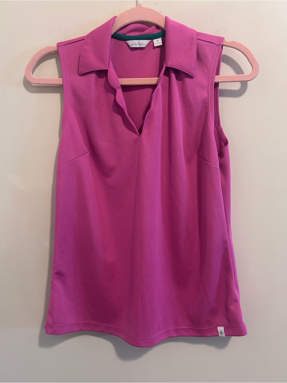 Lady Hagen Sleeveless Golf Polo Tank‎ - Magenta